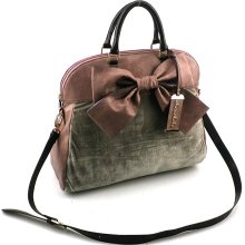 Chocolate New York Handbags Bow Purses Mauve Satchel Bags