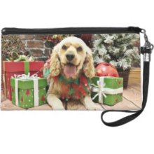 Christmas - Cockapoo - Dusty Wristlet