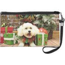 Christmas - Cockapoo - Isabella Wristlet Clutches