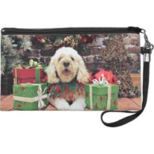 Christmas - Cockapoo - Scruffy Wristlet