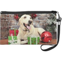 Christmas - Labrador - Ally Wristlet Clutches