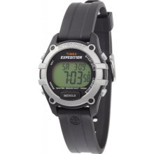 Chronograph TIMEX Expedition Ladies New Sport Digital Watch Black Resin Band