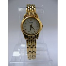 Citizen Gold-tone Mother-of-pearl Dial Women's Quartz Watch