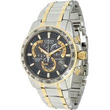 Citizen Mens Two-tone Atomic Perpetual Eco-Drive Watch AT4004-52E