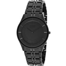 Citizen Watches Men's Stiletto Black Dial Black Ion Plated Stainless S