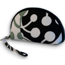 Clam Shell Clutch - Marimekko Kirsikka black / white / grey