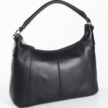 Clava Rivet Leather Hobo Handbag Vachetta Black