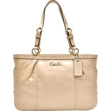 Coach 17721 Shell Gallery E/W Leather Tote Handbag