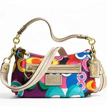 Coach 20039 Multicolor Daisey Pop Print Crossbody Bag