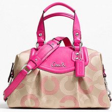 Coach Ashley Dotted Op Art Satchel $298 F20027