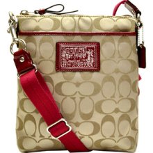 Coach Daisy Signature Sateen Swingpack F48130 Shoulder Or Crossbody Wear