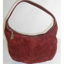 Coach Ergo Wine Suede Hobo Handbag Purse 9220 Guc