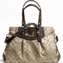 Coach handbag Ashley Signature Carryall bag (C804)