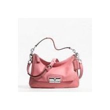 Coach Kristen Leather East-west Crossbody Bag Style F22308 Silver/rose $298