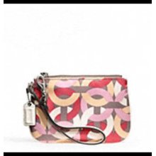 Coach Kristin Chain Link Print Small Wristlet F49009sv/mc