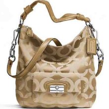 Coach Kristin Op Art Sateen Hobo