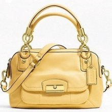 Coach Lovely Kristin Leather Double Zip Bag $428