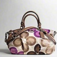 Coach Madison Clover Print Sophia Satchel