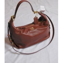 Coach Madison Leather Hailey Hobo Crossbody F18633 Acorn