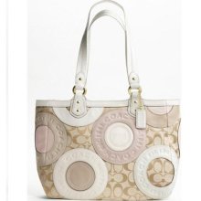 COACH Pieced Patchwork East West Tote 19042 ...