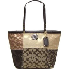 Coach Signature Patchwork Tote 20075 B4/bm $298