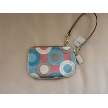 Coach Small Wristlet- Soho Snaphead Sateen 47290