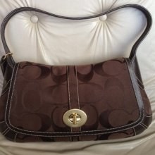 Coach Soho Brown Signature Bag 11257