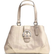 Coach Women's Soho Beige Leather Shoulder Bag Handbag (C501)