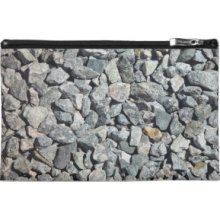 Coarse Granite Gravel Close Up Travel Accessories Bags