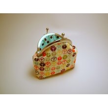 Coin Purse - Michael Miller Peace Signs