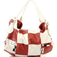 Color Block Shoulder Bag Rust