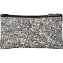 Colorful Pebble Stones Texture Makeup Bag