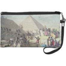 Construction of the Pyramids, 1862 (coloured engra Wristlet Clutches