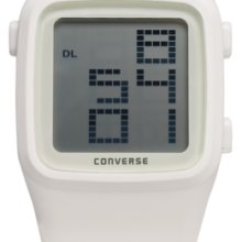 Converse Watch, Unisex Digital Scoreboard White Silicone Strap 43mm VR