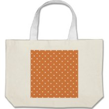 Coral Rose And White Small Polka Dots Pattern Bags