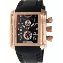 Corvette Z06 Big Block Chronograph Watch, Rose Gold Tone Stainless...