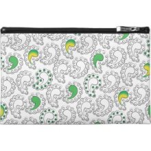 Crazy Comma Paisley Pattern Travel Accessory Bag