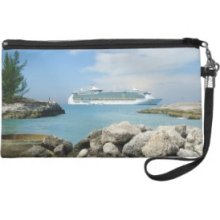 Cruise Ship at CocoCay Wristlet