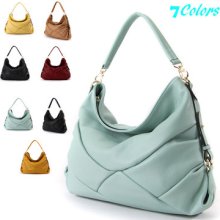 Cushiony Hobo Satchel All Leather Top Quality Women's Purse