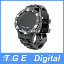 Cute Fashion Silicone Rubber Sports Digital Wrist Watch Black New