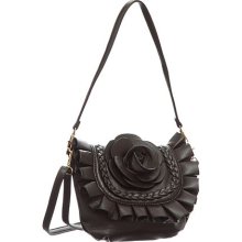 Dark Coffee ''Floral Pochette'' Crossbody Convertible