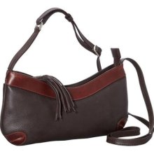 Derek Alexander EW Slim Shoulder Bag Brown/Brandy - Derek Alexander Leather Handbags