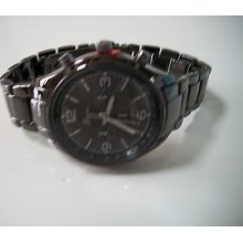 Designer Chronograph Style Elegant Black Finish Fashion Boyfriend Watch