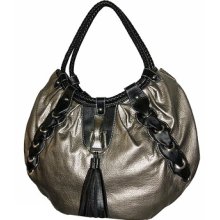 Designer Inspired Top Zipper Hobo Handbag