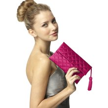 Dessy Quilted Envelope Clutch with Tassel Detail in Tutti Frutti - Wom