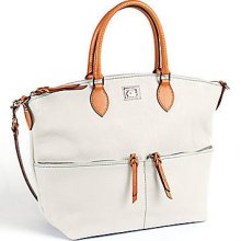 Dillen II Large Leather Pocket Satchel Bag