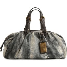 Dolce & Gabbana Printed Leather Satchel