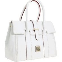 Dooney&bourke Dillen Priscilla White Vanilla Leather Dz789 Satchel Tote