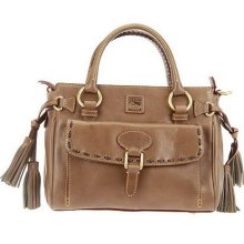 Dooney & Bourke Florentine Leather Medium Pocket Satchel - Taupe - One Size