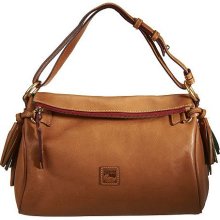 Dooney & Bourke Florentine Leather Medium Zip Hobo Bag - Natural - One Size